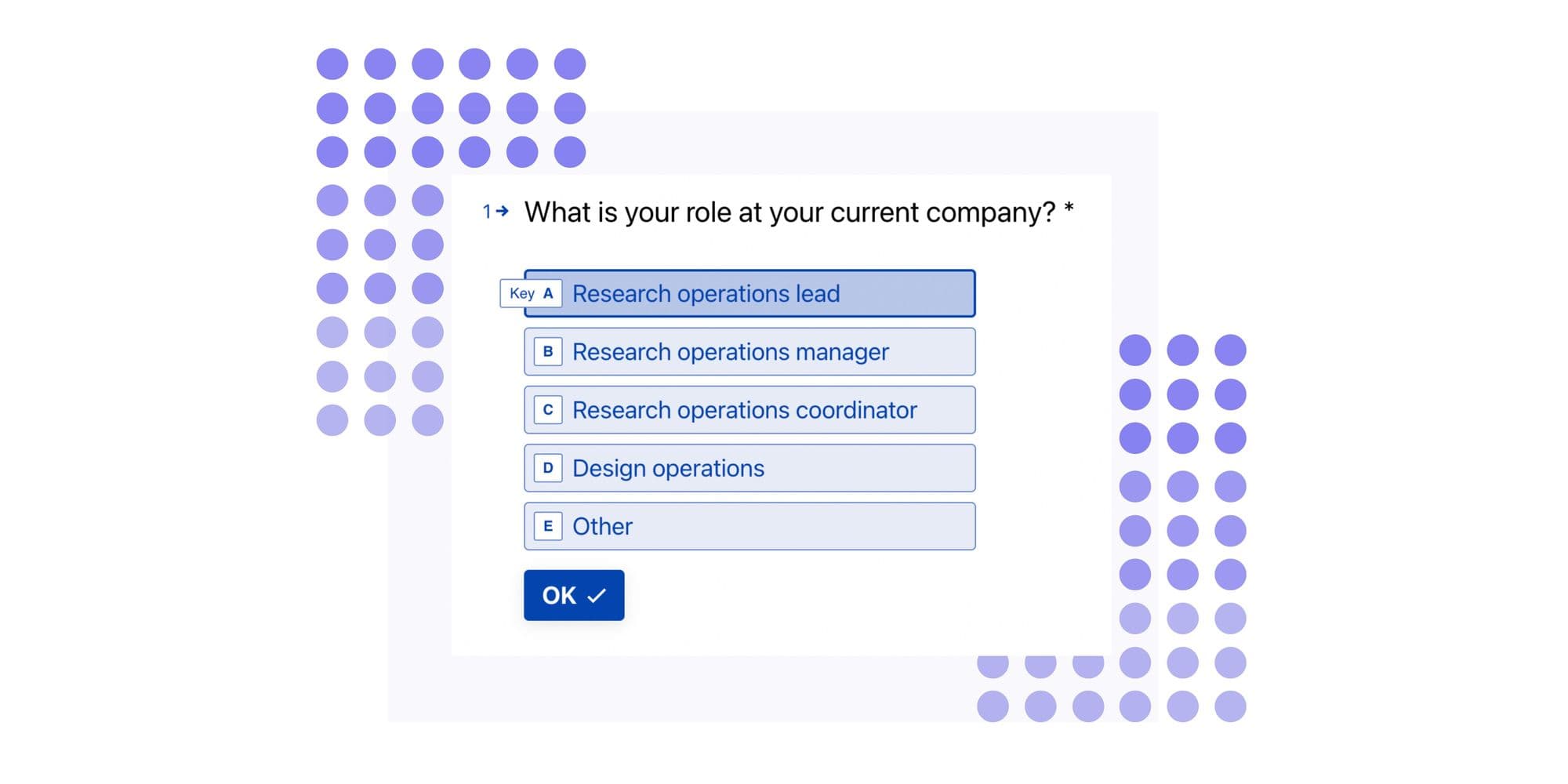 Screener survey question example