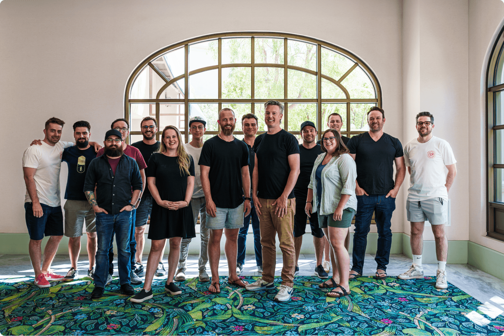 The Great Question team together in Las Vegas for their annual company offsite.