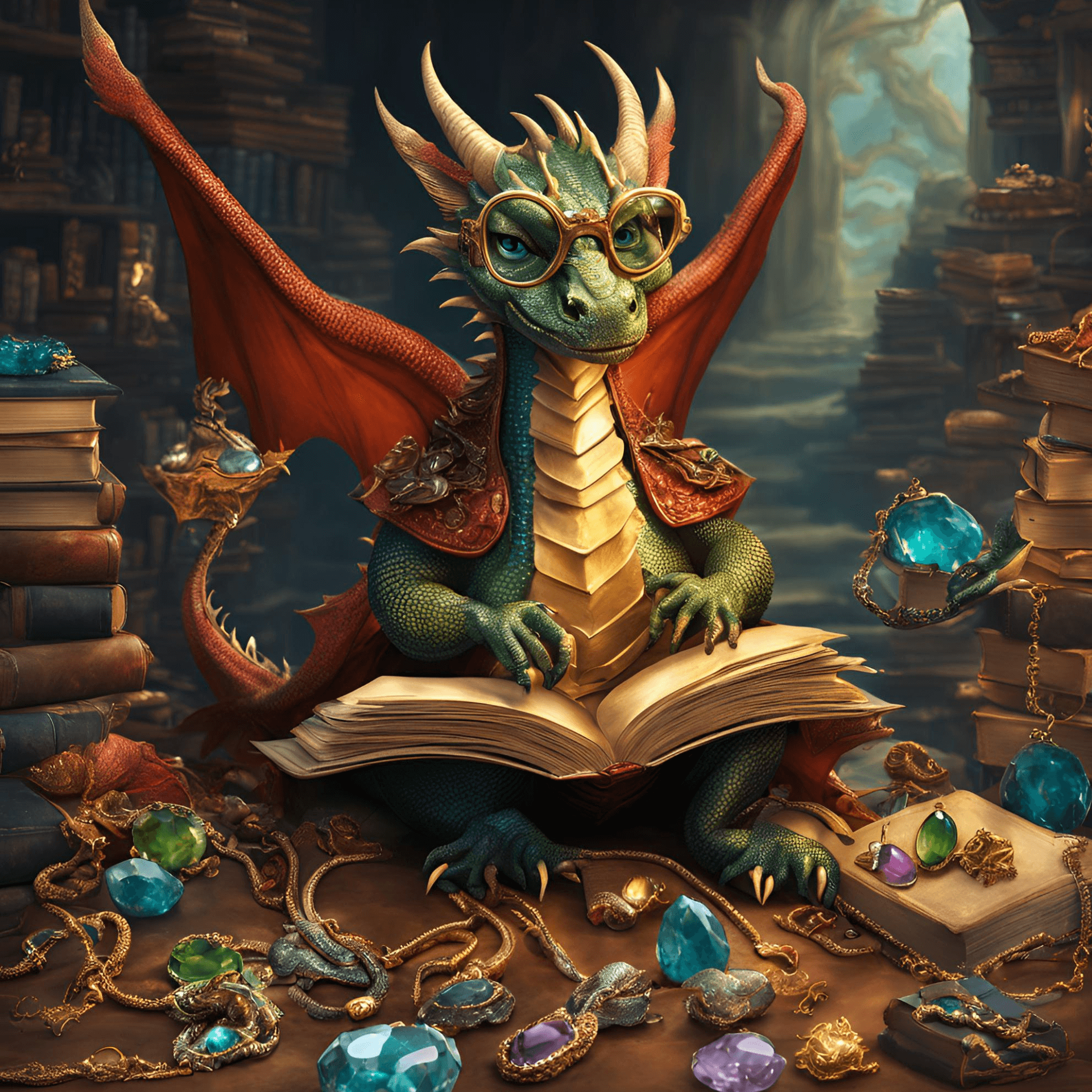 Illustration of a dragon curled protectively around a hoard of user insights
