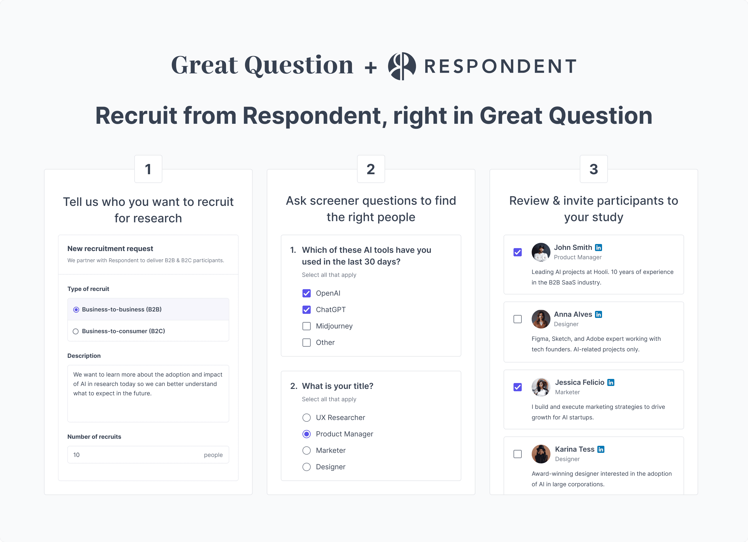 How the Great Question and Respondent integration works