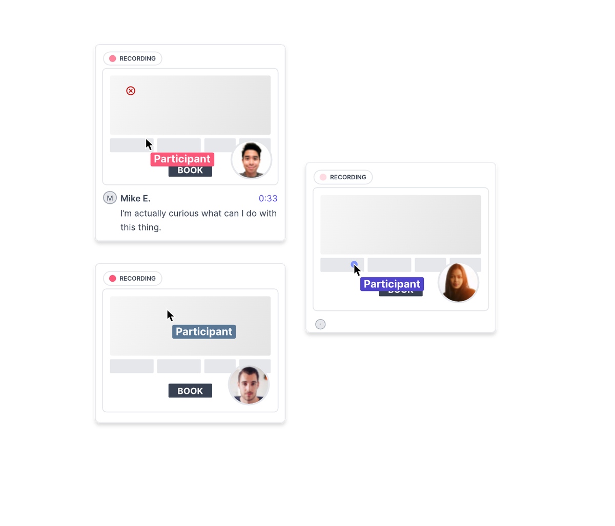 A prototype launched as a study, then participant recordings arriving with their spoken reactions